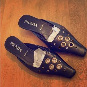Prada leather pumps